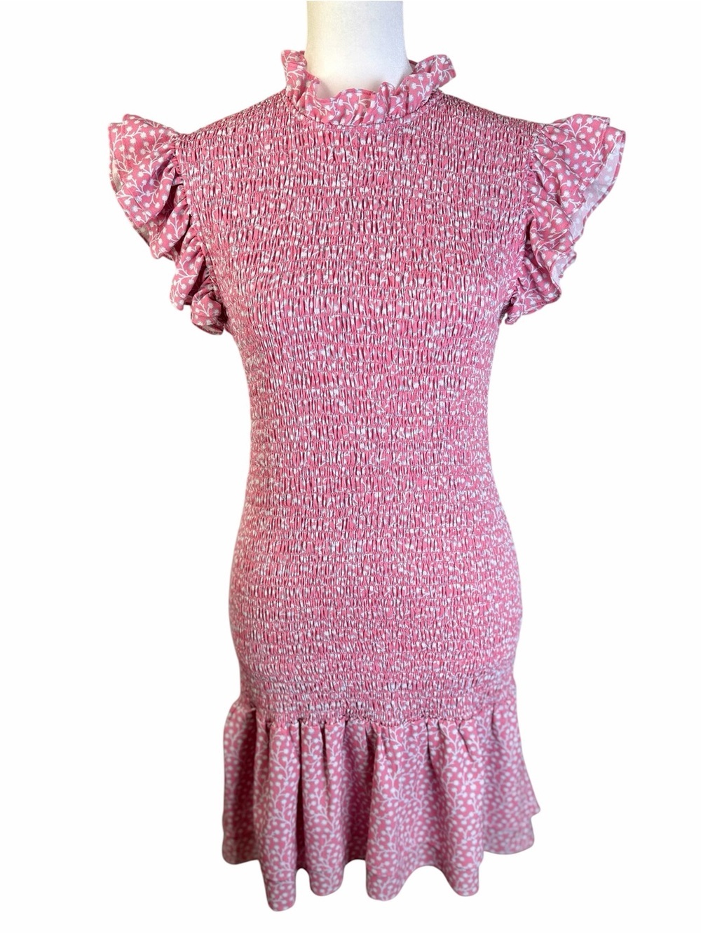 French Connection Smocked Mini Dress Size XS